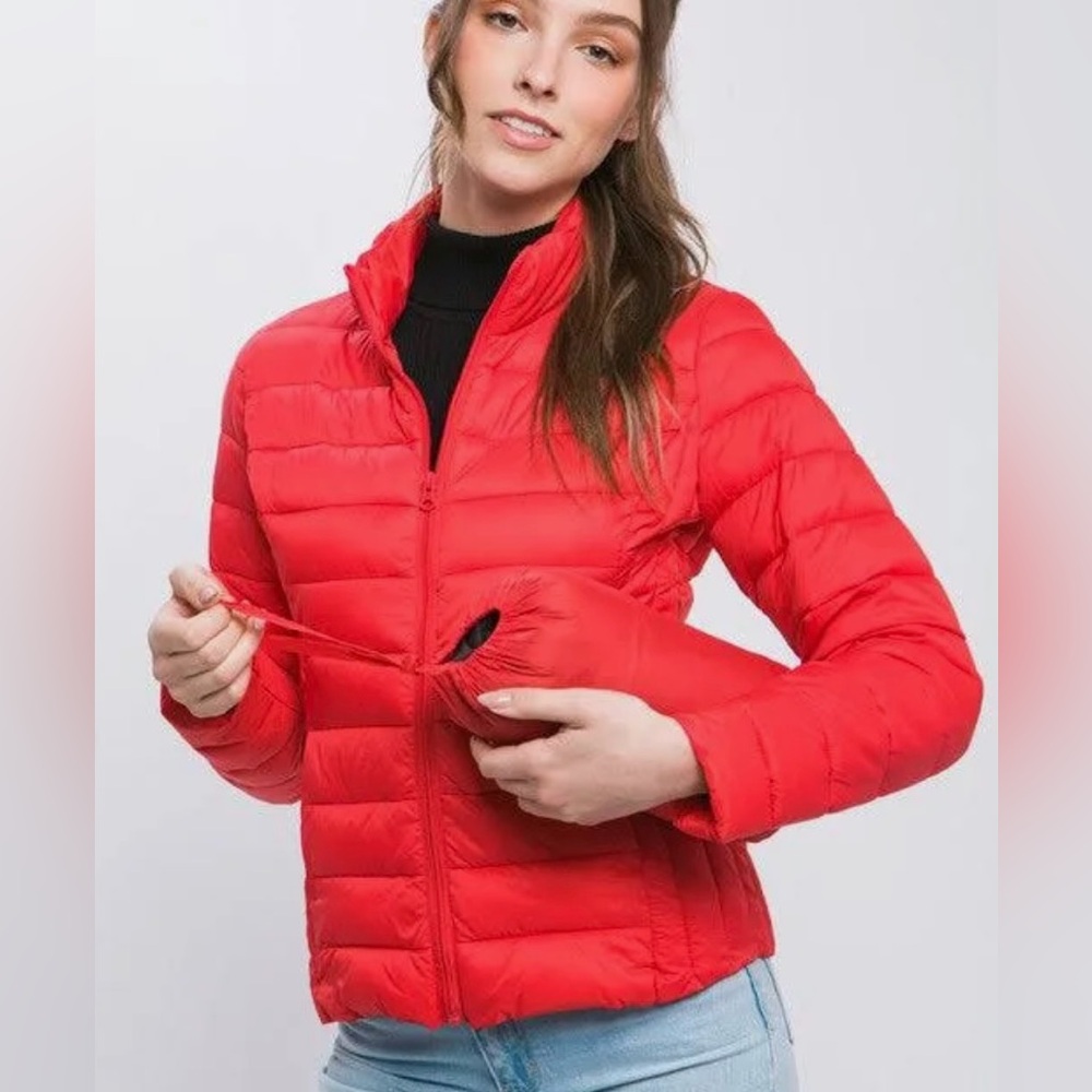 Love Tree red puffer jacket brand new never worn size small